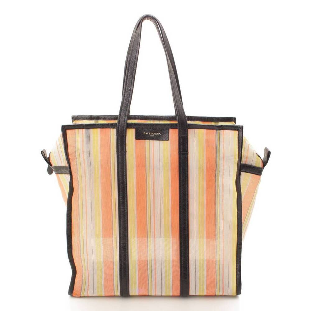 Balenciaga Bazaar Shopper Mesh Tote Bag Orange